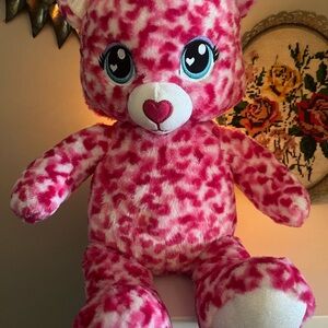 Build-A-Bear Pink Patterned Stuffed Animal
